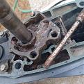 removing oil seal housing with punch